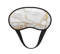 Weißer Marmor, Goldmuster,Vollständige Augenabdeckungen, lichtundurchlässige Schlafmasken, Verdunkelungs-Augenschützer