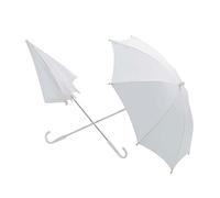 Weißer Regenschirm Hochzeit Sonnenschirm 60 cm Romantik Hochzeitsschirm Braut Schirm Edler Stockschirm 18 Jhd. Brautschirm