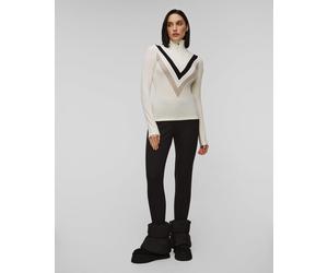 Weißer Rollkragenpullover Mit Reißverschluss Für Frauen Von We Norwegians Voss 1921-75 Weiß L
