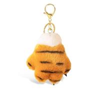 Weißer Tiger-Schlüsselanhänger, Plüsch-Anhänger, niedlicher Bengal-Tiger-Schlüsselhalter, Tierzubehör für Frauen, Derpy-Schlüsselanhänger, Schmuckgeschenk
