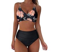 WeißEs Bikini Unterteil Bauchweg Bademode Bademode XXL Frauen Tankini Oberteil A Form Bikini Damen Gold Bikini Damen Kaufen Schulterfreie BadeanzüGe Bikini Oberteil 75 D Bikini Leoparden Muster