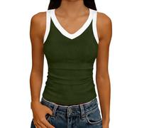 Weißes Crop Top Spitze Tunika Crop Karobluse Ärmellos Print Longtunika Dunkelgrün Aus Volant Baumwollshirt Bestickte Brusttasche Silvester Loose Kettenträgern Atmungsaktiv Hochzeits Shop Radtrikot