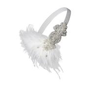 Weißes Feder Haarband 1 Stück Eleganter Damen Kopfschmuck