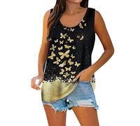 Weißes Shirt Damen Eterna Bluse Damen Tank Top Damen Lang Lässig Uv Shirt Anime Shirt Italienische Blusen Hemdverlängerung Damen Shirts (4-Black, 3XL)