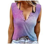 Weißes Shirt Damen Shirt Oversize Damen Top Damen Bauchfrei Uv Shirt Baby Anti Schweiß Shirt Blusen Tunika Damen Sommer Bikini Damen Schwarz (2-Purple, L)