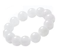 Weißes Straßenverbindungsarmband aus Hetian-Jade. Modegeschenk