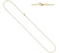 Weit-Ankerkette 585 Gelbgold 2 mm 50 cm Karabiner Gold Kette Halskette Goldkette