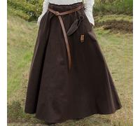 Weit ausgestellter Mittelalter Rock, dunkelbraun