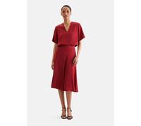 Weit schwingender Bahnenrock aus Satin Rot 42 (60.852889-0047-42)