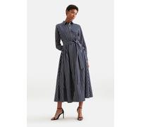 Weit schwingendes Hemdblusenkleid mit Bindegürtel, slim Blau 42 (60.853732-0019-42)