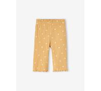 Weite Baby Jersey-Hose, Crinkle-Effekt Bio-Baumwolle senfgelb herzen Gr. 71 von Vertbaudet