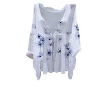 Weite Blusen, Leinenbluse Leinen Shirt Leinenhemd Langarm Tshirt V Ausschnitt Bluse Tunika Große Größen Oberteile Sommeroberteile Sommerblusen Leicht Letzte Bestellungen Anzeigen
