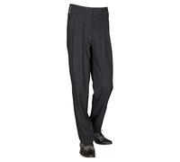 Weite Bundfaltenhose mit Nadelstreifen im Retro-Stil. Hoher Bund, lockerer Sitz - perfekt für Rockabilly, Swing Dance - 50er Jahre Mode Herren. Größe 50