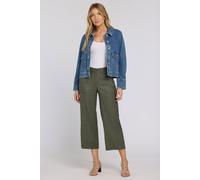 Weite Cargo-Capri-Hosen aus Stretch-Leinen EU 40 / UK 12