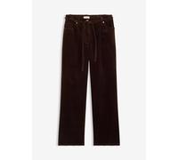 Weite Cordhose mit Bindegürtel 40