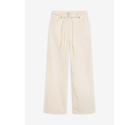 Weite Cordhose mit Bindegürtel 42