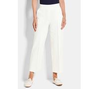 Weite Hose VERA aus Viskose-Jersey weiß 48 7/8-Länge