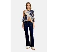 Weite Jeans BETTY BARCLAY "Damen mit aufgesetzten Taschen", Damen, Gr. 42, Normalgrößen, blau (dunkelblau), Obermaterial: 92% Baumwolle, 6% Elastomultiester, 2% Elasthan, skinny fit, Jeans (18303703-4