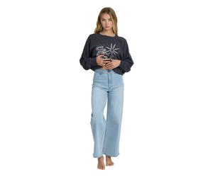 Weite Jeans BILLABONG "Free Fall Indigo", Damen, Gr. 27S, surf spray, Obermaterial: 98% Baumwolle, 2% Elasthan., Jeans (87724519-27) surf spray