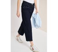 Weite Jeans CECIL "Style Neele", Damen, Gr. 32, Länge 26, rinsed wash, Denim/Jeans, Obermaterial: 80% Baumwolle, 18% Polyester, 2% Elasthan. Futter: 52% Polyester, 48% Baumwolle, unifarben, loose fit 