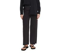 Weite Jeans COMMA, Damen, Gr. 42, N-Gr, navy, Denim/Jeans, Obermaterial: 90% Baumwolle, 9% Polyester, 1% Elasthan, unifarben, lässig geschnitten lang, Jeans (35199749-42) navy