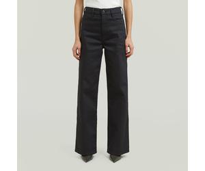 Weite Jeans G-STAR "Deck 2.0 High Loose Wmn", Damen, Gr. 31, Länge 32, neo schwarz denim, Denim/Jeans, Obermaterial: 99% Baumwolle, 1% Elasthan, loose fit lang, Jeans, im Five-Pocket Style (68862018-3