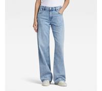 Weite Jeans G-STAR "Jeans Judee Straight", Damen, Gr. 29, Länge 28, blau (sun faded cloudburst), Denim/Jeans, Obermaterial: 100% Baumwolle, straight fit normal, Jeans (43663830-29) sun faded cloudburs