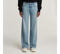 Weite Jeans G-STAR "Jeans Judee Straight", Damen, Gr. 31, Länge 32, blau (sun faded cloudburst), Denim/Jeans, Obermaterial: 100% Baumwolle, straight fit normal, Jeans (93733363-31) sun faded cloudburs
