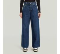 Weite Jeans G-STAR "Skater High Loose Wmn", Damen, Gr. 29, Länge 30, blau (worn in sentry blau), Denim/Jeans, Obermaterial: 100% Baumwolle, loose fit lang, Jeans, mit hohem Bund (22856502-29) worn in