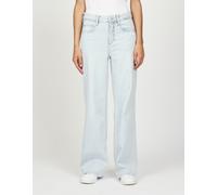 Weite Jeans GANG "94AMELIE WIDE", Damen, Gr. 27, N-Gr, beach used blau, Denim/Jeans, Obermaterial: 95% Baumwolle, 4% Polyester, 1% Elasthan, weit lang, Jeans (75367508-27) beach used blau