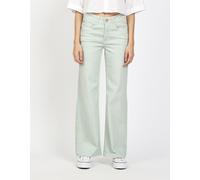 Weite Jeans GANG "94AMELIE WIDE", Damen, Gr. 28, N-Gr, ice grün wash, Denim/Jeans, Obermaterial: 81% Baumwolle, 17% Polyester, 2% Elasthan, unifarben, weit lang, Jeans, mit geradem Beinverlauf, weiche