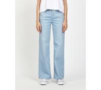Weite Jeans GANG "94AMELIE WIDE", Damen, Gr. 34, N-Gr, sky blau wash, Denim/Jeans, Obermaterial: 81% Baumwolle, 17% Polyester, 2% Elasthan, unifarben, weit lang, Jeans, mit geradem Beinverlauf, weiche