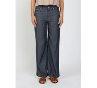 Weite Jeans GANG "94CARLOTTA", Damen, Gr. 31, N-Gr, dunkelblau, Denim/Jeans, Obermaterial: 67% Baumwolle, 33% Lyocell, weit lang, Jeans, Light Denim, mit Lyocell, Topseller (10182155-31) dunkelblau