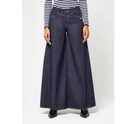 Weite Jeans GANG "94CARLOTTA PALAZZO", Damen, Gr. 31, N-Gr, blau (prewashed), Denim/Jeans, Obermaterial: 88% Baumwolle, 9% Elastomultiester, 3% Elasthan, sehr weit lang, Jeans, mit eingesetztem Keil f