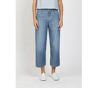 Weite Jeans GANG "94CAROL CULOTTE", Damen, Gr. 34, N-Gr, midblau washed, Denim/Jeans, Obermaterial: 100% Baumwolle, weit knöchelfrei, Jeans, Light Denim, 5-Pocket-Stil (54719627-34) midblau washed