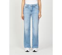 Weite Jeans GANG "GANG Jeans Wide Fit 94AMELIE WIDE", Damen, Gr. 27, blau, Denim/Jeans, 79% Baumwolle, 19% Polyester, 2% Elasthan, Jeans (76946556-27) blau