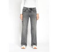 Weite Jeans GANG "GANG Jeans Wide Fit 94AMELIE WIDE", Damen, Gr. 33, grau denim, Stoff, 86% Baumwolle, 12% Polyester, 2% Elasthan, Jeans (30920033-33) grau denim