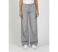Weite Jeans GANG "GANG Jeans Wide Fit 94CARLOTTA", Damen, Gr. 28, grau, Denim/Jeans, 100% Baumwolle, Jeans (36476162-28) grau