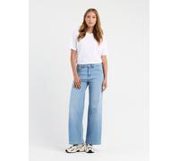 Weite Jeans GANG "GANG Jeans Wide Fit 94CARLOTTA", Damen, Gr. 31, Einheitsgröße, denim blau, Denim/Jeans, 88% Baumwolle, 9% Elastomultiester, 3% Lyocell, Jeans (70615454-31) denim blau