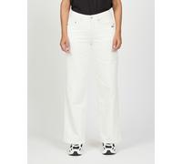 Weite Jeans GANG "GANG Jeans Wide Fit 94CARLOTTA", Damen, Gr. 34, weiß (weiß denim), Denim/Jeans, 81% Baumwolle, 17% Polyester, 2% Elasthan, Jeans (57450733-34) weiß denim