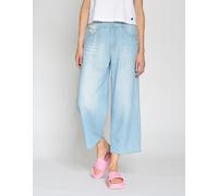 Weite Jeans GANG "GANG Jeans Wide Fit 94CAROL CULOTTE", Damen, Gr. 33, denim hellblau, Denim/Jeans, 100% Baumwolle, Jeans (31480361-33) denim hellblau