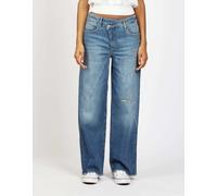 Weite Jeans GANG "GANG Jeans Wide Fit 94CAROLINA", Damen, Gr. 28, denim blau, Denim/Jeans, 98% Baumwolle, 2% Elasthan, Jeans (98516717-28) denim blau