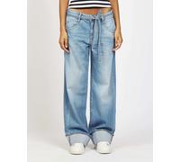 Weite Jeans GANG "GANG Jeans Wide Fit 94CLAIRE", Damen, Gr. 24, denim blau, 98% Baumwolle, 2% Elasthan, Jeans (97684825-24) denim blau