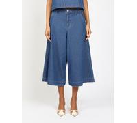 Weite Jeans GANG "GANG Jeans Wide Fit 94SCALA CULOTTE", Damen, Gr. 30, denim blau, Denim/Jeans, 100% Baumwolle, Jeans (12928544-30) denim blau