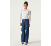 Weite Jeans GARCIA "Annemay", Mädchen, Gr. 146, N-Gr, schwarz used 7623, Denim/Jeans, Obermaterial: 99% Baumwolle, 1% Elasthan, weit, Jeans, for GIRLS (58836313-146) schwarz used 7623