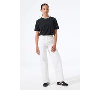 Weite Jeans GARCIA "Annemay", Mädchen, Gr. 152, N-Gr, weiß (weiß 5566), Denim/Jeans, Obermaterial: 91% Baumwolle, 7% Polyester, 2% Elasthan, weit, Jeans, for GIRLS (93354036-152) weiß 5566