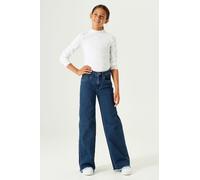 Weite Jeans GARCIA "Annemay", Mädchen, Gr. 164, N-Gr, blau (schwarz used 7098), Denim/Jeans, Obermaterial: 99% Baumwolle, 1% Elasthan, weit, Jeans, for GIRLS (96379807-164) schwarz used 7098