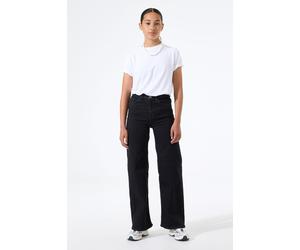 Weite Jeans GARCIA "Annemay", Mädchen, Gr. 164, N-Gr, schwarz used schwarz, Denim/Jeans, Obermaterial: 99% Baumwolle, 1% Elasthan, weit, Jeans, for GIRLS (59619769-164) schwarz used schwarz