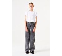 Weite Jeans GARCIA "Annemay", Mädchen, Gr. 170, N-Gr, blau (medium used grau 9753), Denim/Jeans, Obermaterial: 99% Baumwolle, 1% Elasthan, weit, Jeans, for GIRLS (45563400-170) medium used grau 9753