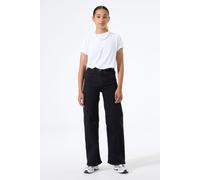 Weite Jeans GARCIA "Annemay", Mädchen, Gr. 176, N-Gr, schwarz used schwarz 9652, Denim/Jeans, Obermaterial: 99% Baumwolle, 1% Elasthan, weit, Jeans, for GIRLS (59619769-176) schwarz used schwarz 9652